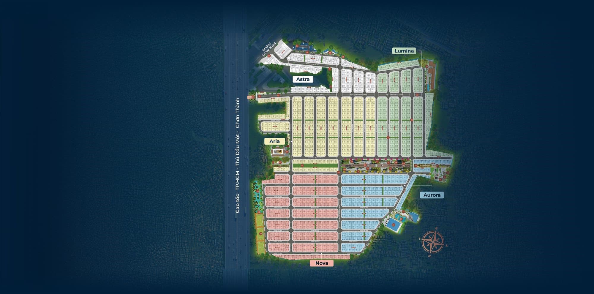 Khu vực nội khu Alana City