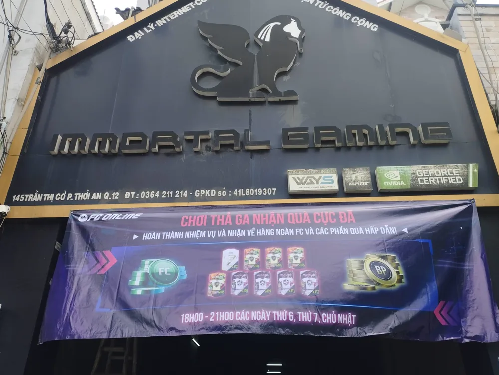 Phòng máy Immortal Gaming Thới An
