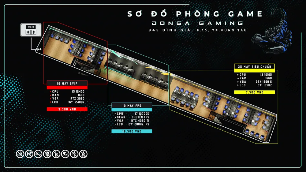 Phòng máy DONGA GAMING